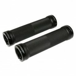 Marque Poignee Vtt Progrip 999 Noir Ø22Mm L125Mm Avec Fermeture Alu (Paire)