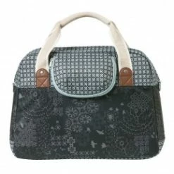 Marque Sacoche De Vélo Basil® Boheme - Gris -VTT Soldes sac velo basil boheme 18l noircreme fixation rapide 1 2