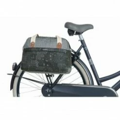 Marque Sacoche De Vélo Basil® Boheme - Gris -VTT Soldes sac velo basil boheme 18l noircreme fixation rapide 1 6
