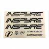 Marque Stickers Cadre BMX Inspyre® Concorde - Noir
