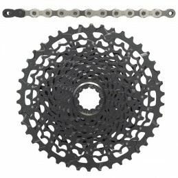Marque Transmission Cassette Et Chaine 11 Vitesses Sram Pg1130-Pc1110 11-42 (Compatible Shimano) 1 Marque Transmission Cassette Et Chaine 11 Vitesses Sram Pg1130-Pc1110 11-42 (Compatible Shimano)